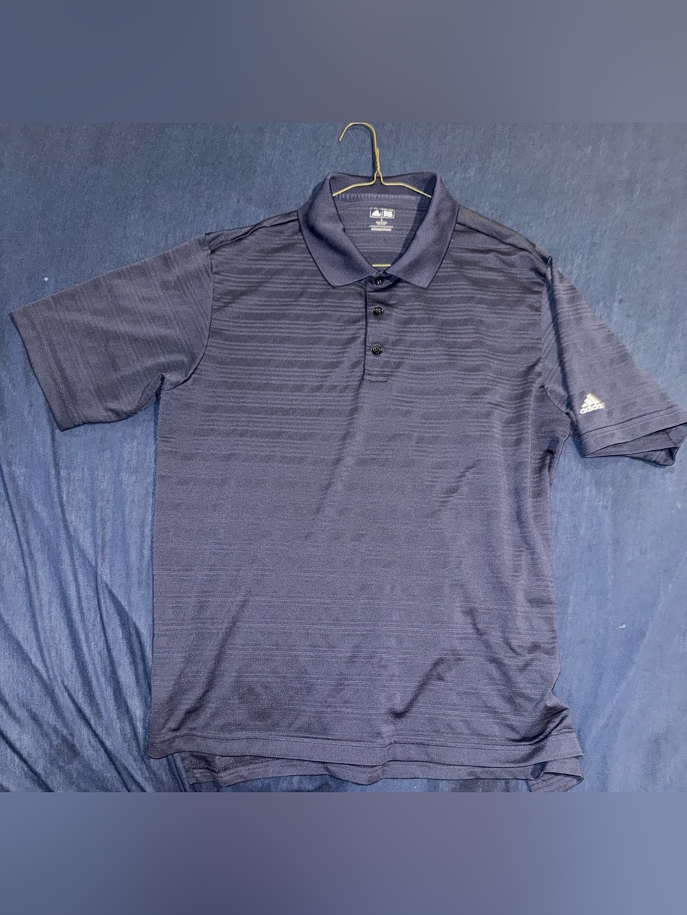 Adidas Men’s Large Dark Navy Polo Golf Shirt